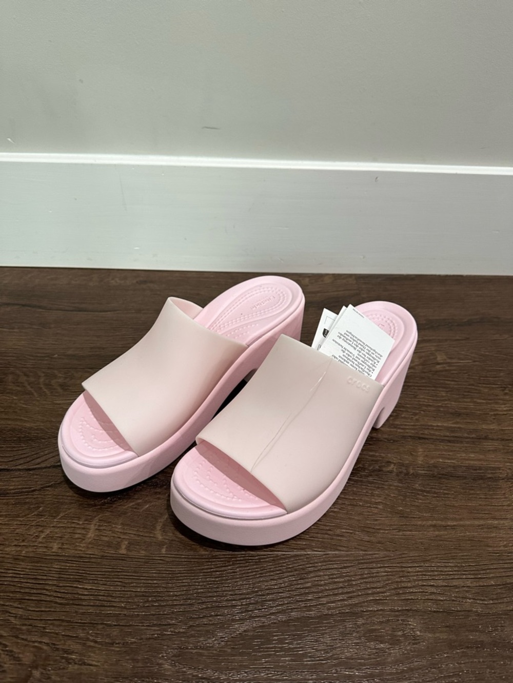 CROCS Brooklyn frosted slide heel